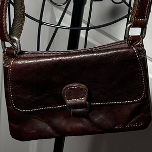 Jack George's Brown Leather Crossbody‎ Bag